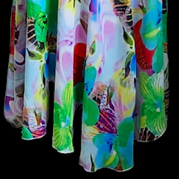 #C4 Tropical Floral Print Sleeveless Summer Dress - Picture 7 of 9